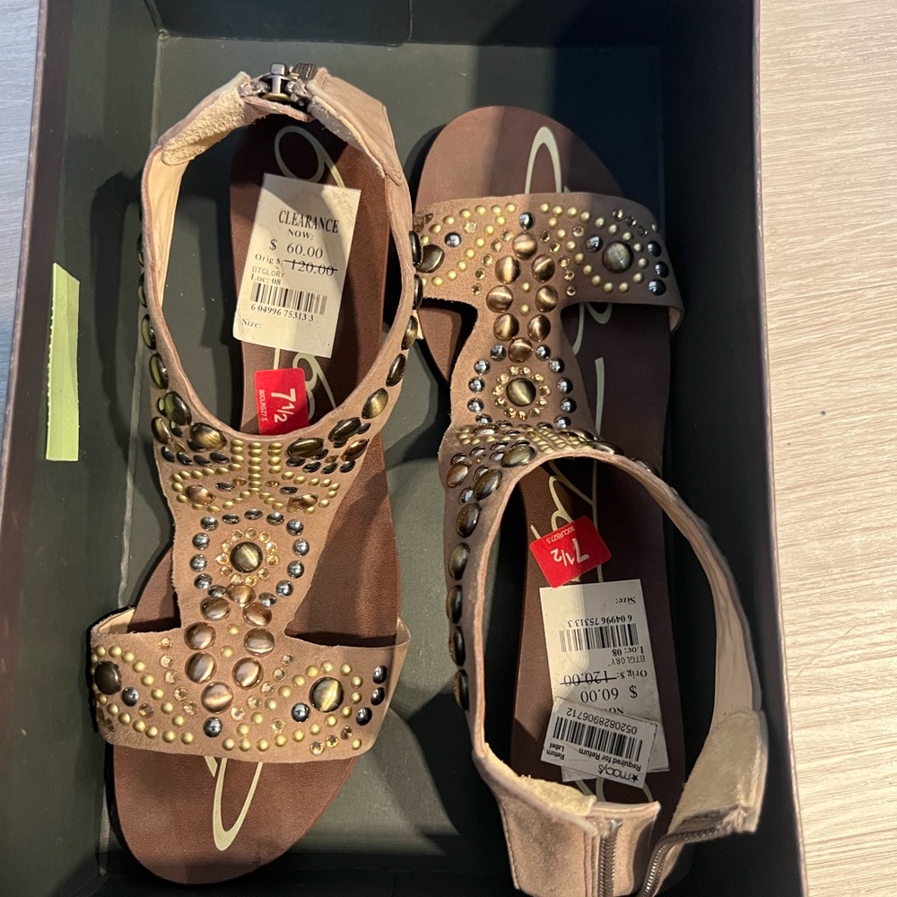 Studded Taupe Women's Gladiator Sandals